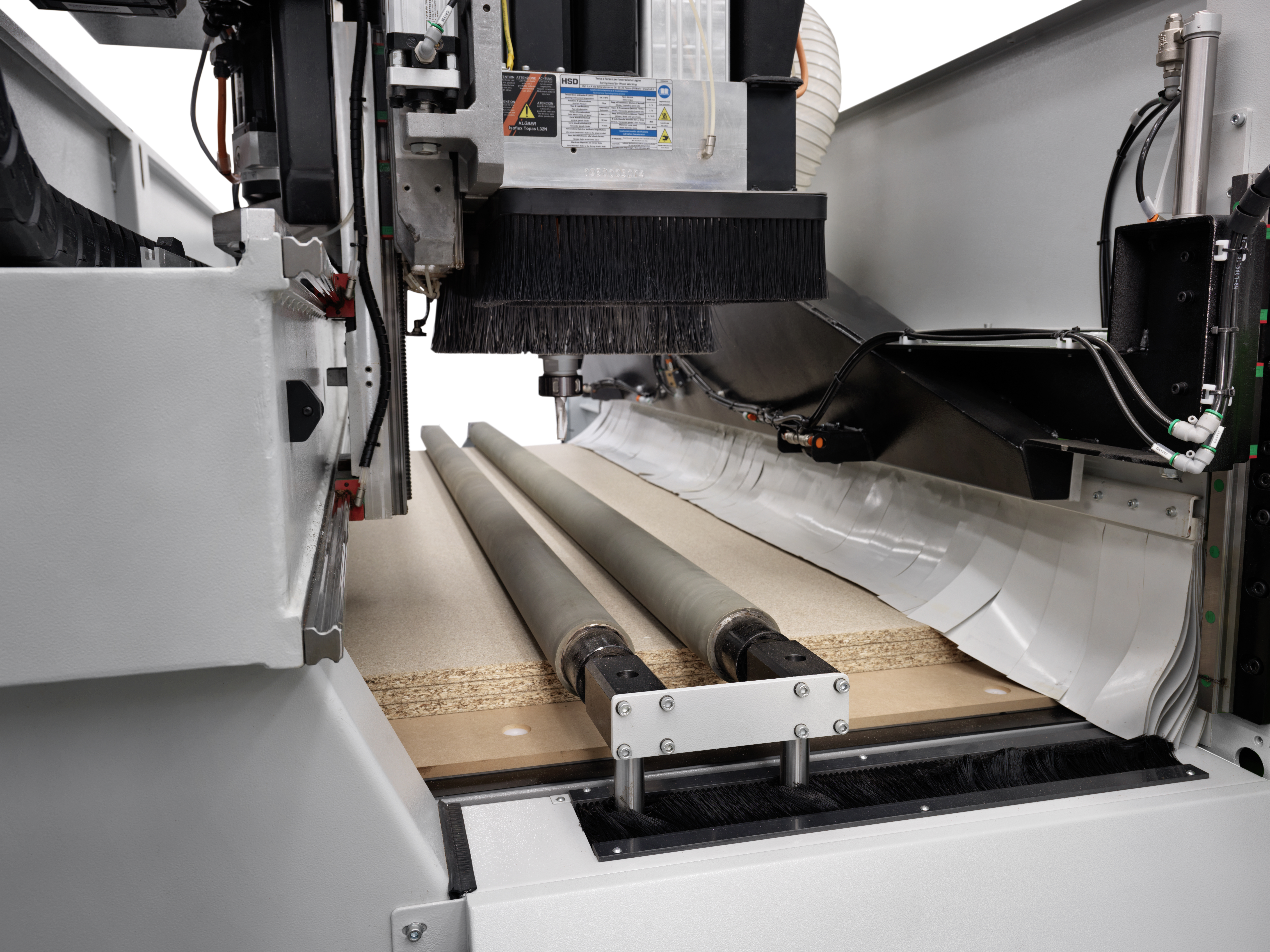 Roller hold-down unit