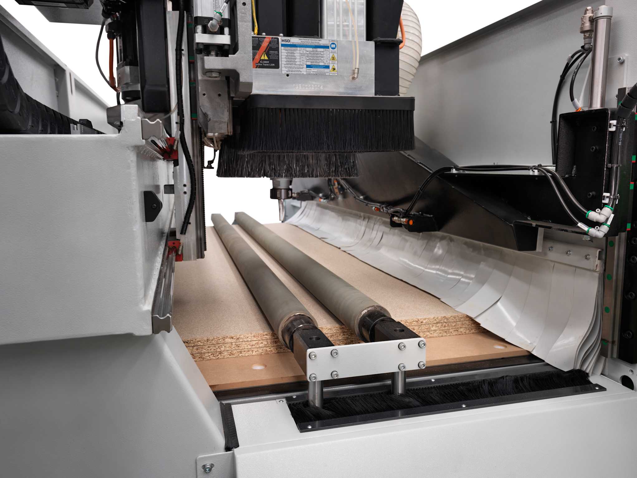 Roller hold-down unit