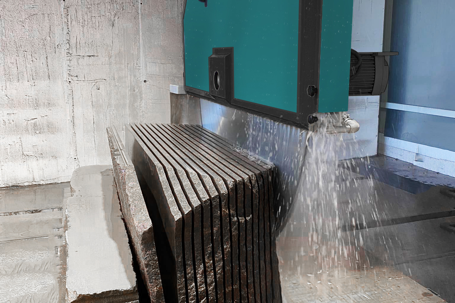 Making slabs from blocks