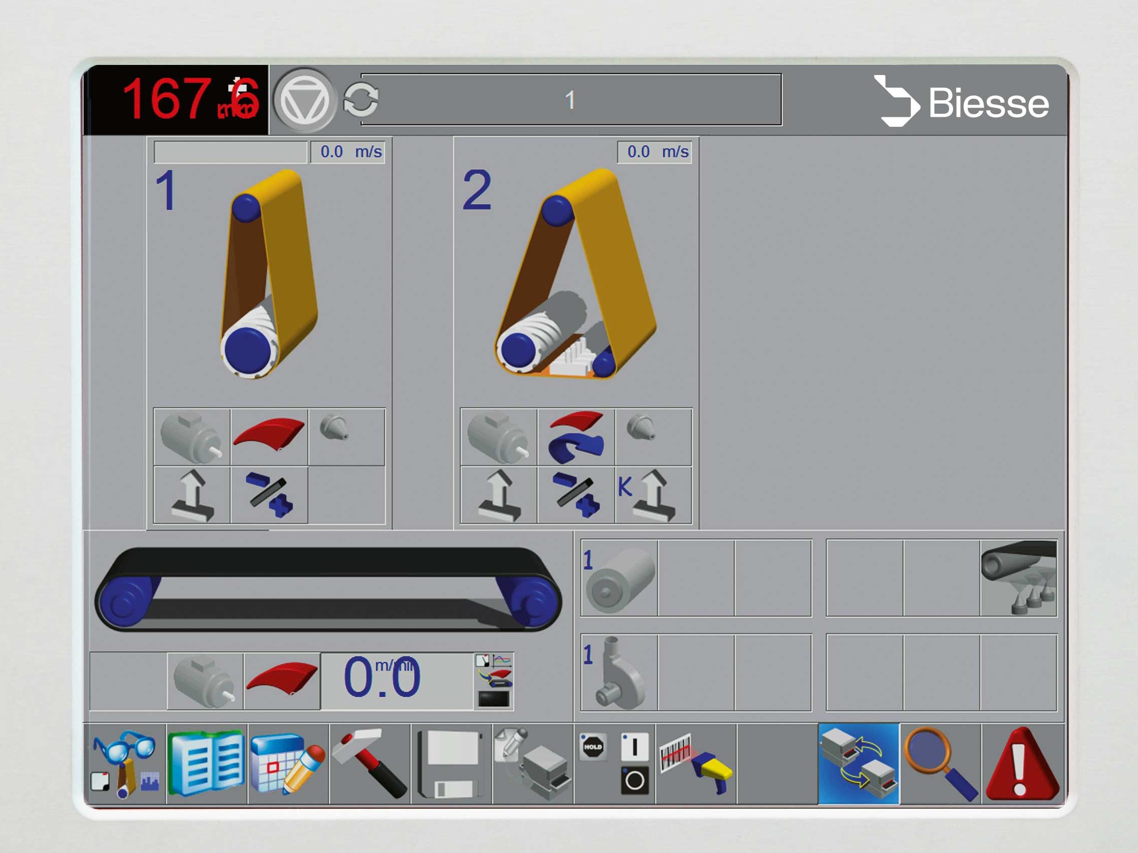 Intuitive touch screen interface