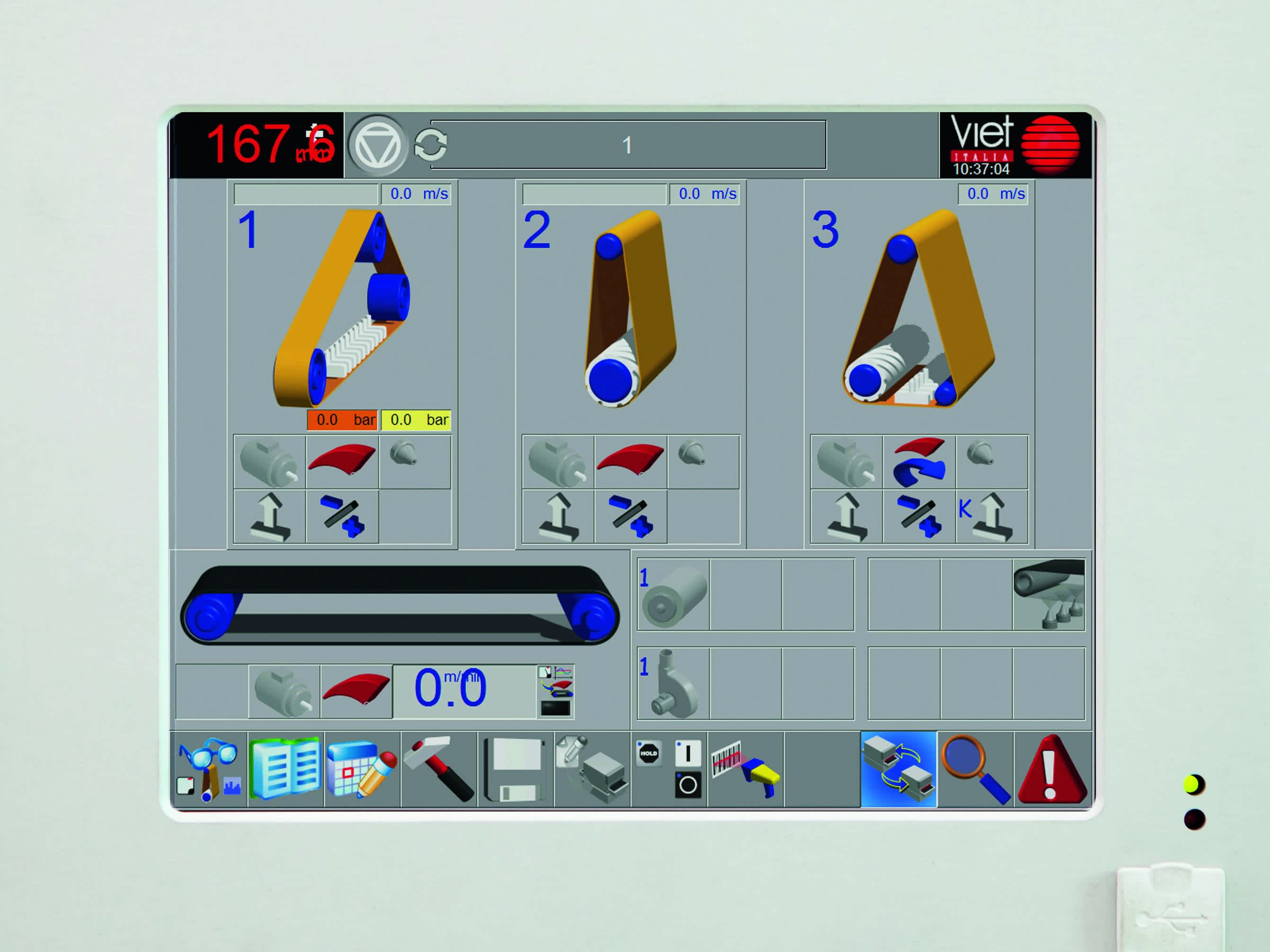 Intuitive touch screen interface