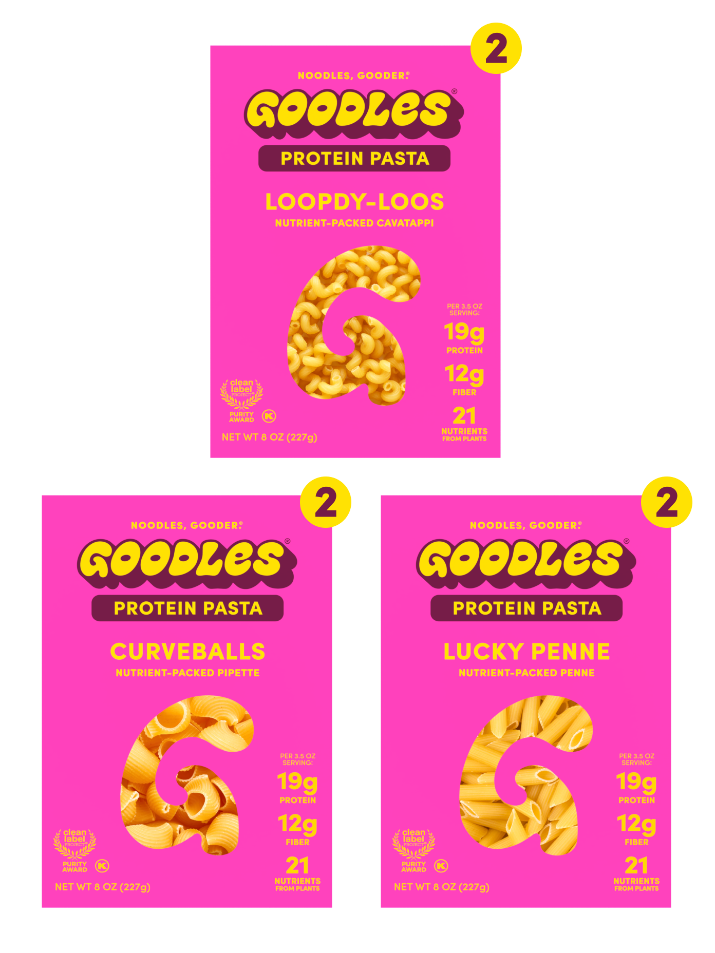 Protein Pasta VarietyPack Hero Image New 1920x1080