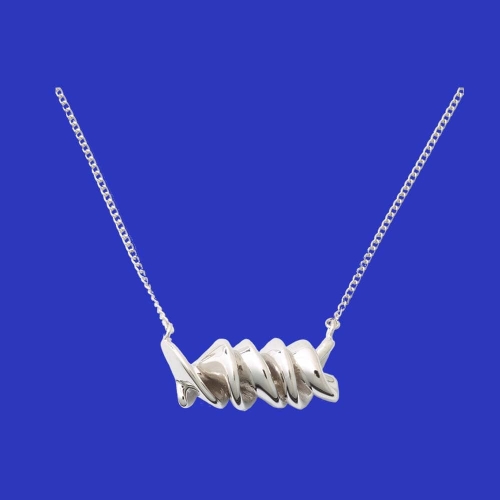 Rotini-Necklace Silver