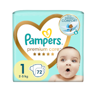 Наші найкращі* м’якість та захист шкіри Pampers Premium Care *серед підгузників Pampers