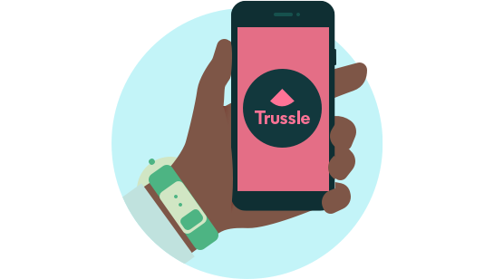 Trussle holding phone icon