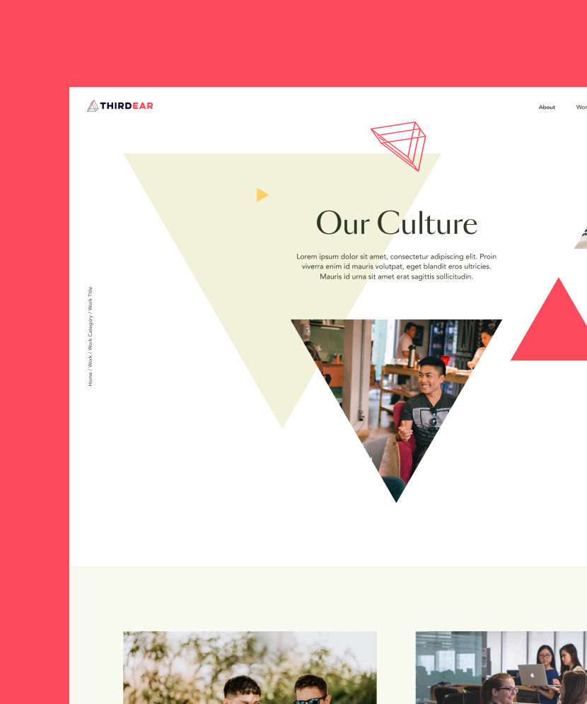 Third Ear culture page design