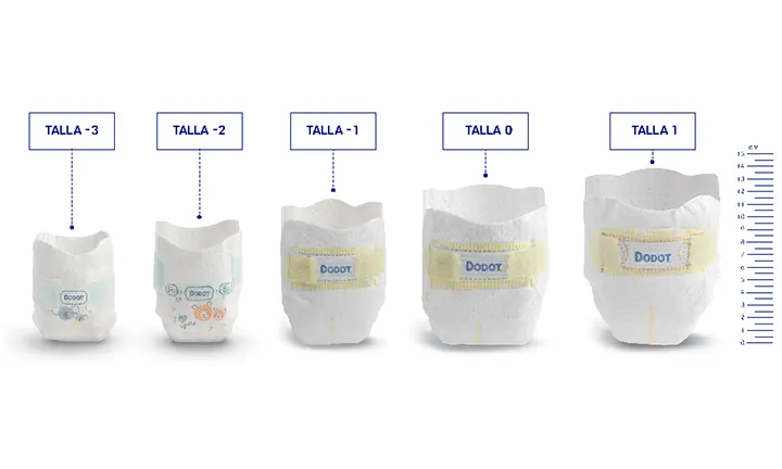Dodot Sensitive Pañales prematuros talla 1 (hasta 3 kg) 20 unidades