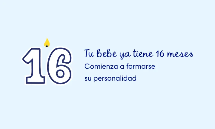 Desarrollo de tu bebé de 16 meses (1 año 4 meses)