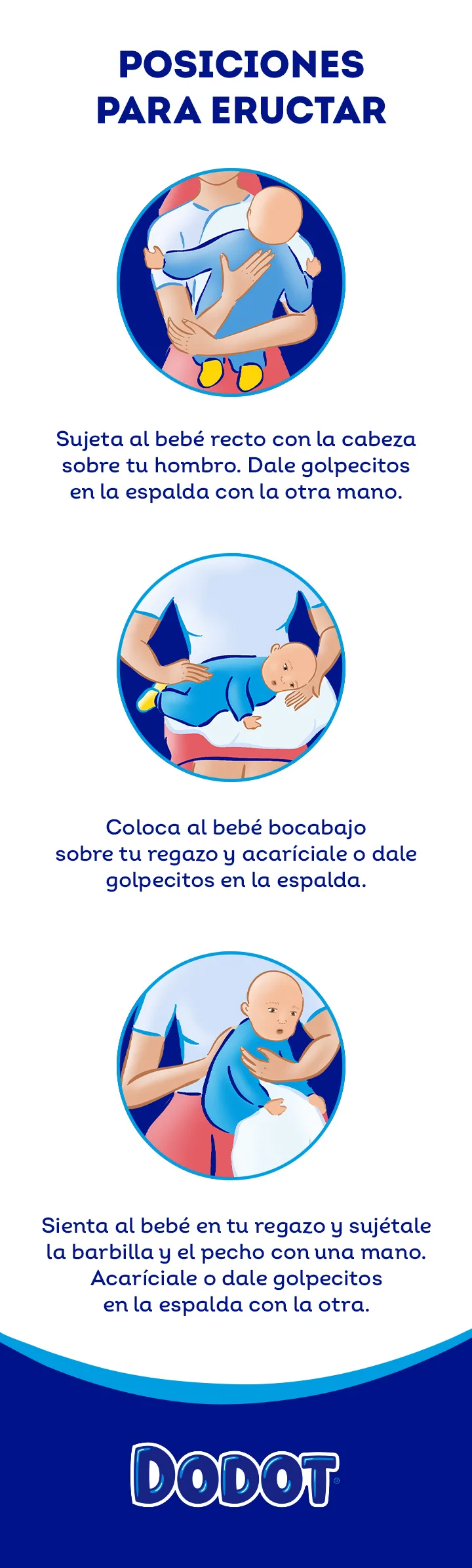 como hacer eructar a un bebe