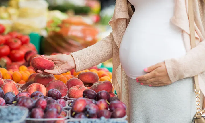 Frutas y verduras durante el embarazo