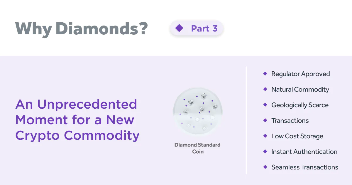 Why Diamonds? Part 3: An Unprecedented Moment for a New Crypto Commodity