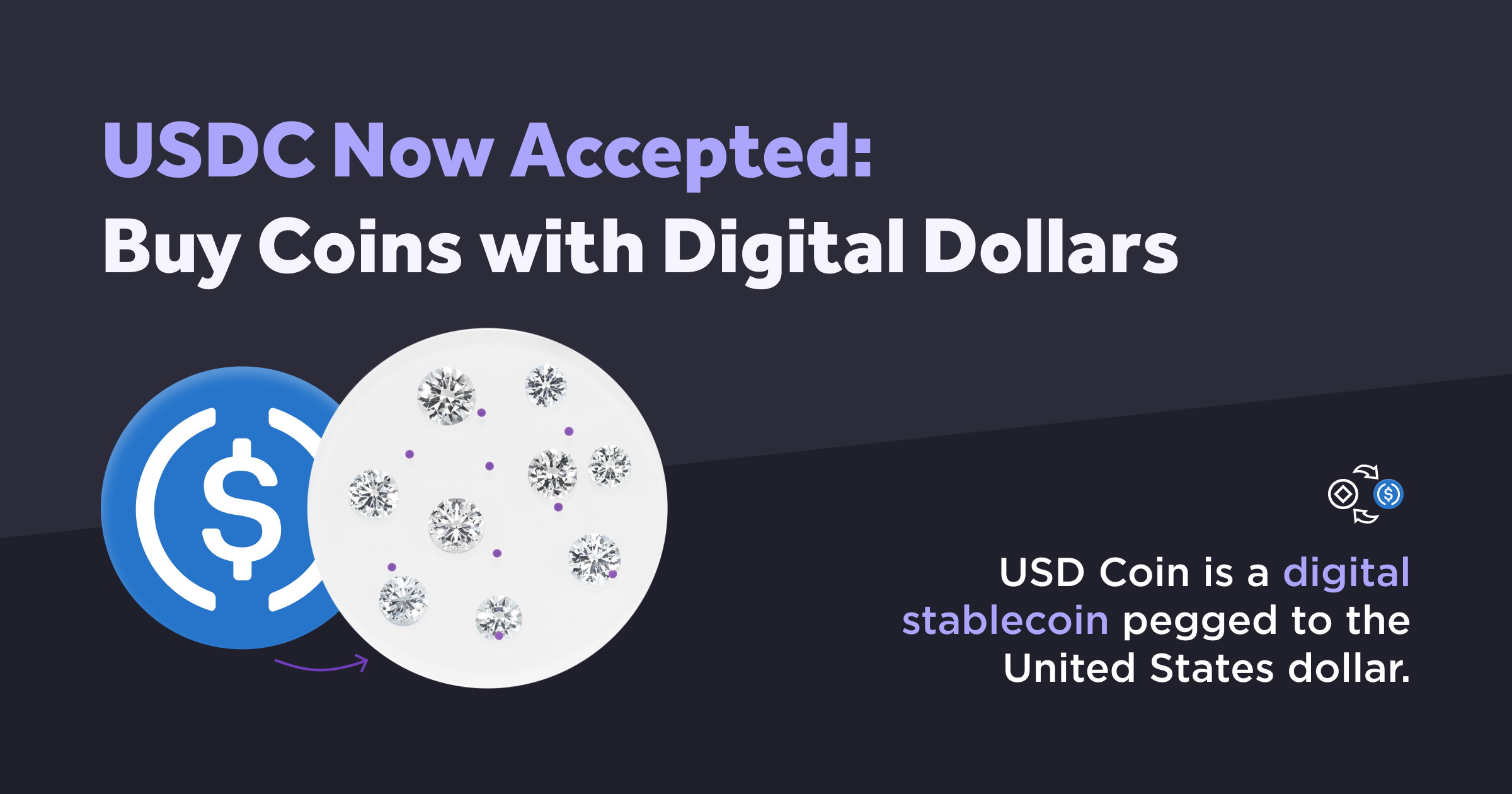 USDC Now Accepted - Buy Coins with Digital Dollars