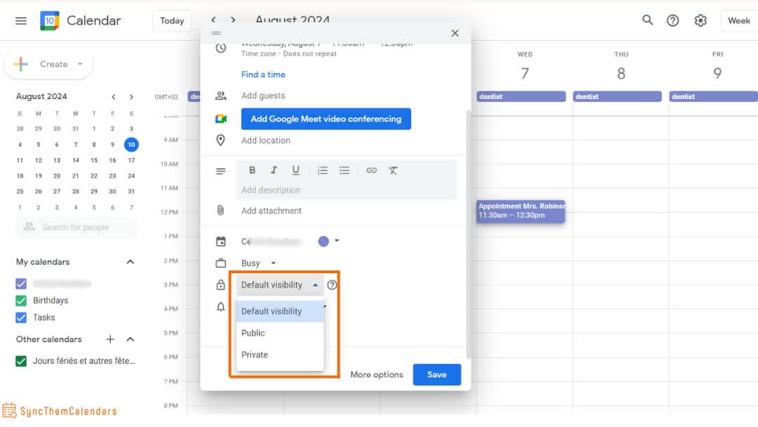 Manage Google Calendar Visibility A Complete Guide