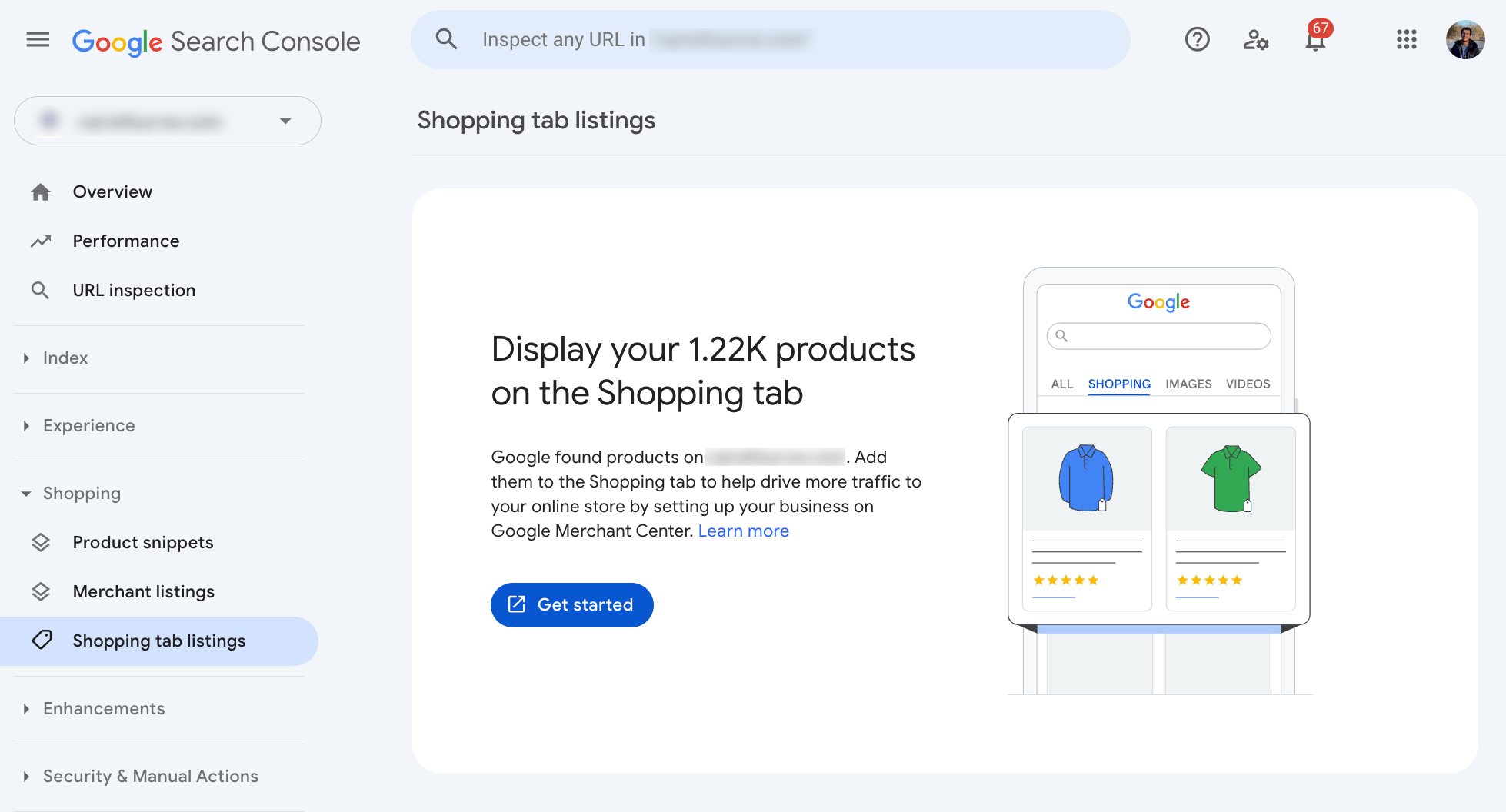 Google Shopping Tab Listings