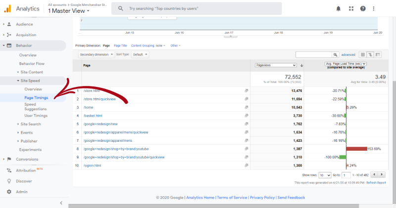 google-analytics-page-timings