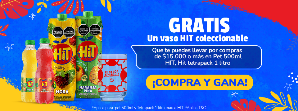 Banner - Vaso coleccionable HIT - Tamaño escritorio