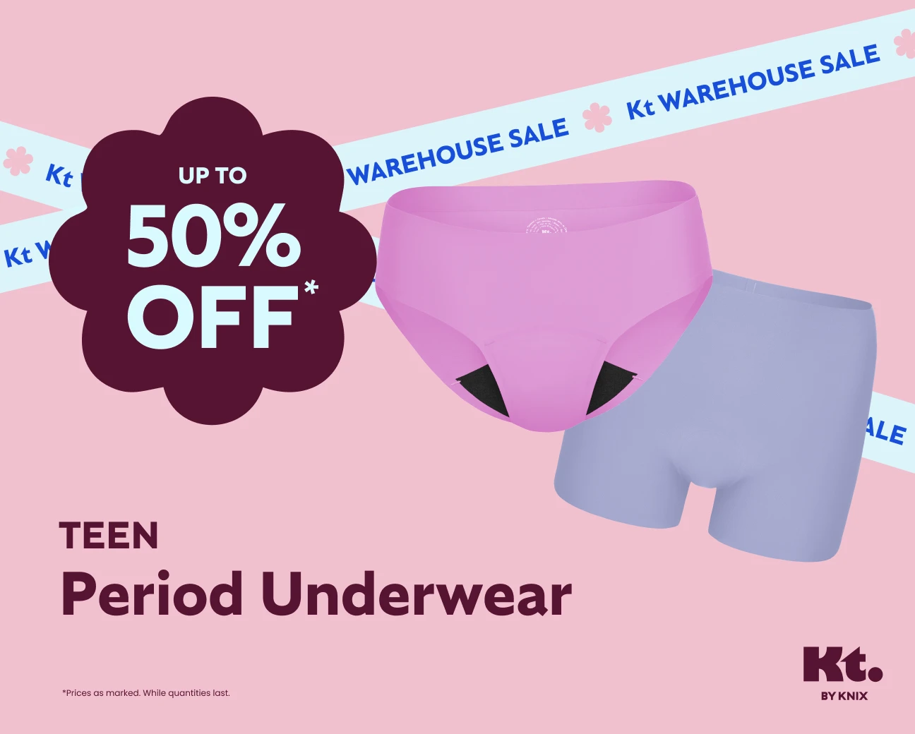 Teen Underwear - Warehouse Sale (Without CTA)