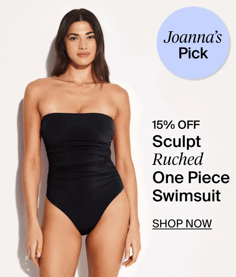 Joanna's Pick - Sculpt Ruched One Piece Swimsuit