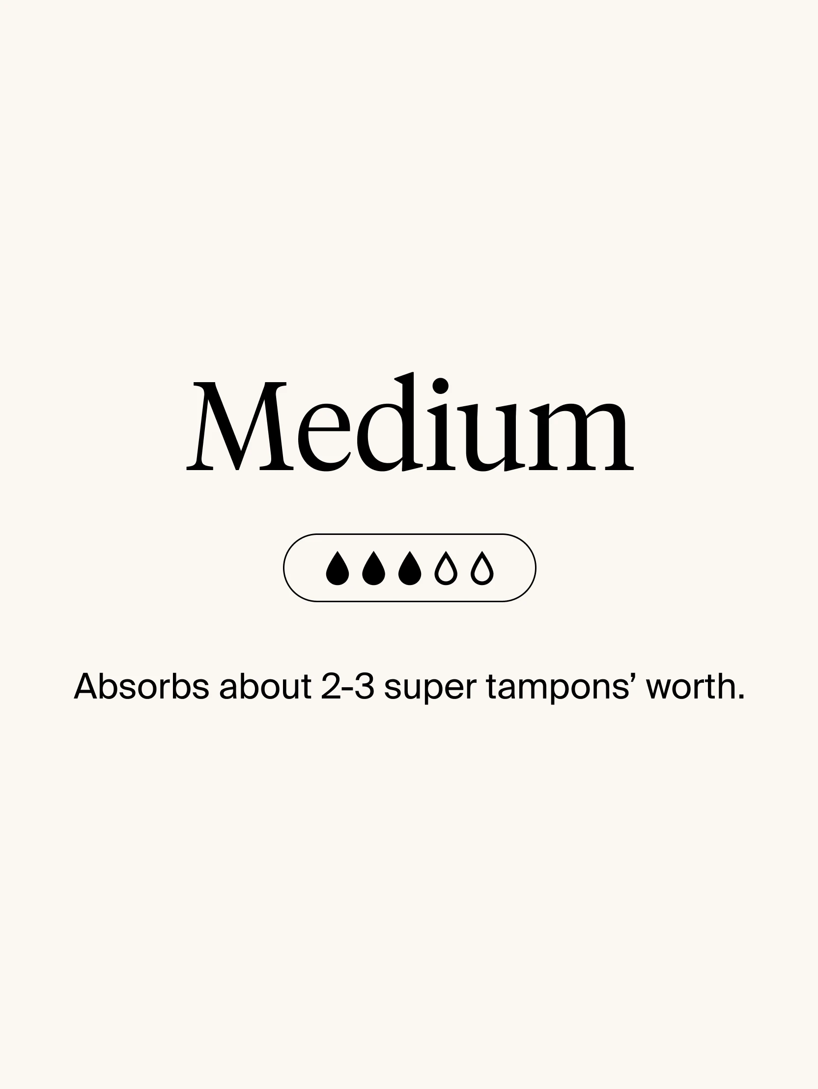 Medium Absorbency