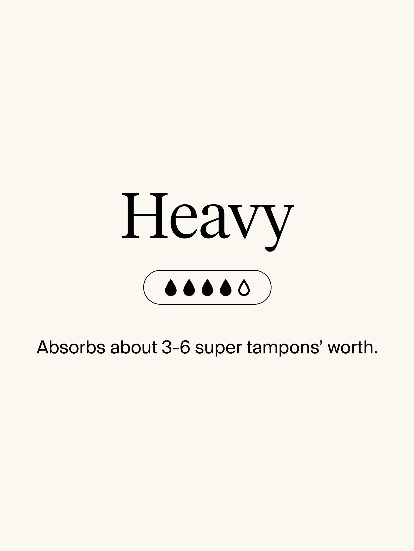 Heavy Absorbency