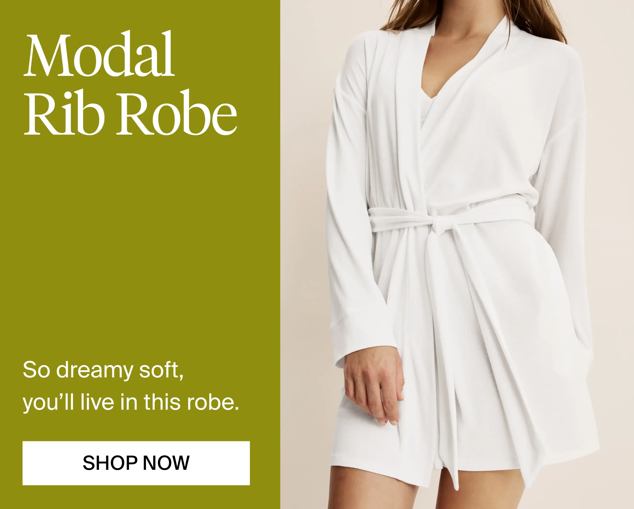 Modal Rib Robe