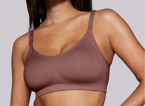 Training Bra for Girls TIANEK Push Up High Impact Front Closure Wirefree  Back-Smoothing Stappy Convertible Knix Bras for Women,Khaki 