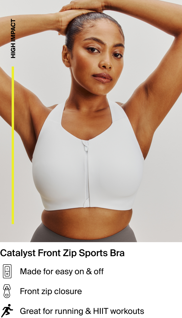 Catalyst Front Zip Sports Bra