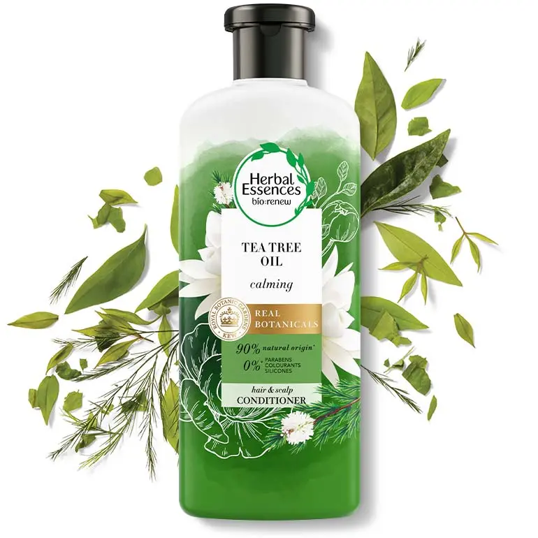 Herbal Essences tea tree conditioner bottle