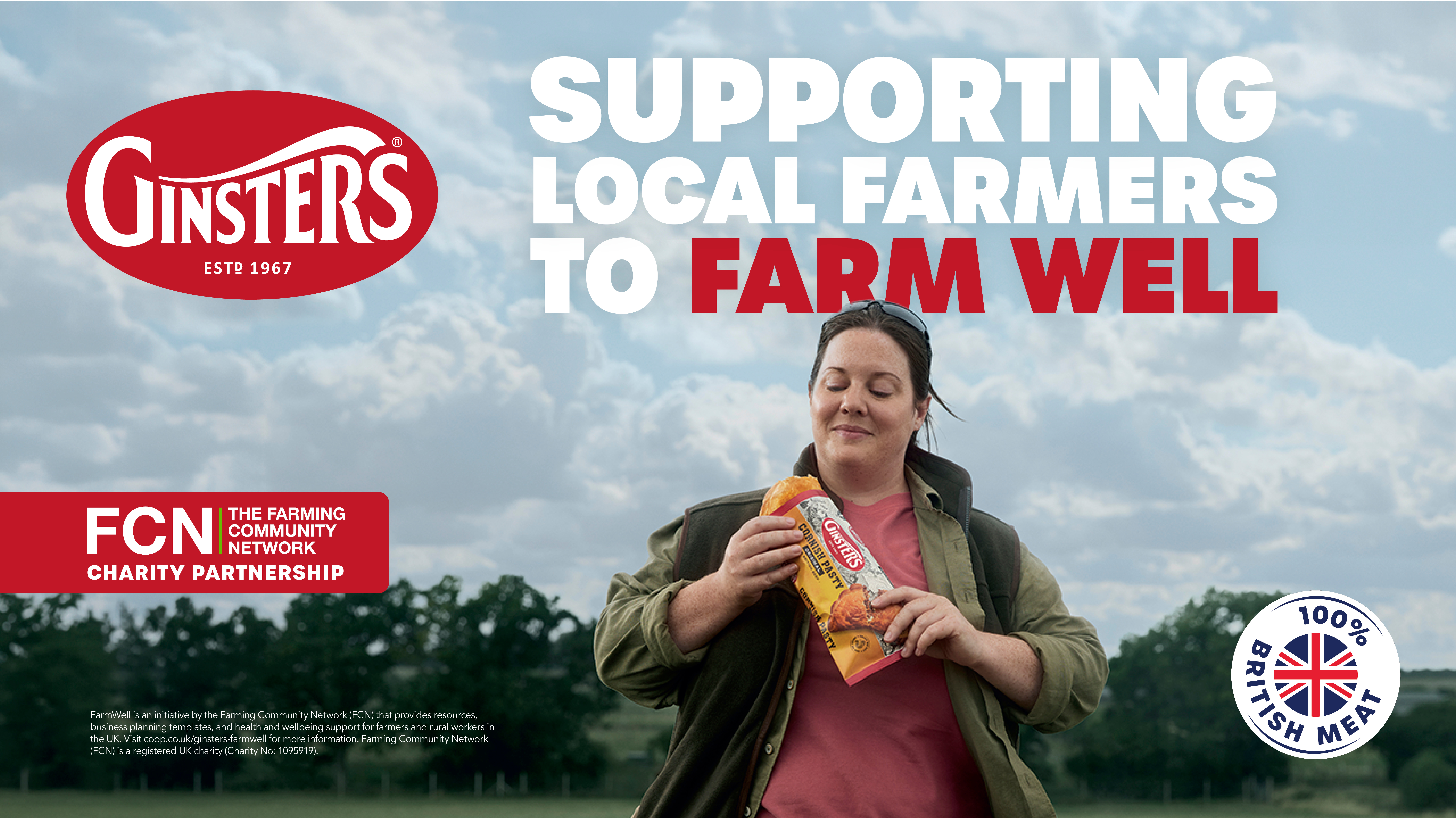 Ginsters Farmwell Landing Page Hero