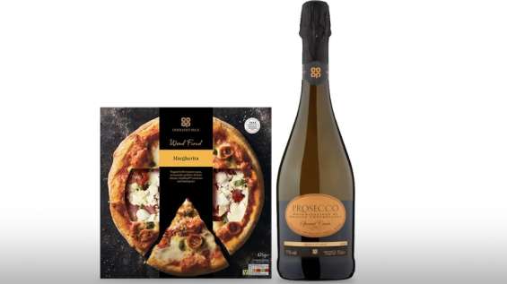 Co-op Irresistible Pizza & Prosecco.