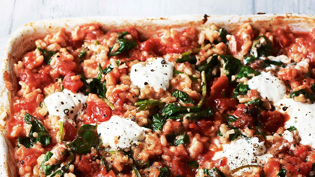 Baked tomato rice recipe