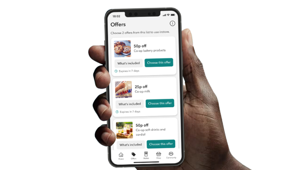 Join Co-op app for personalised offers