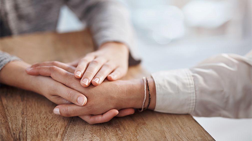 Funeralcare hands grief and bereavement