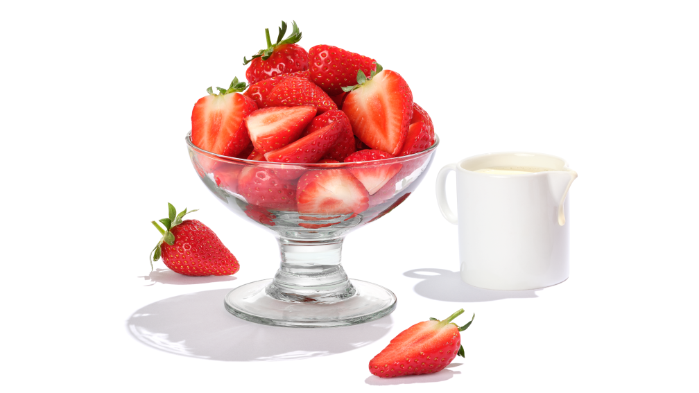 Strawberries and cream.
