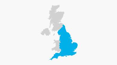 Map of England