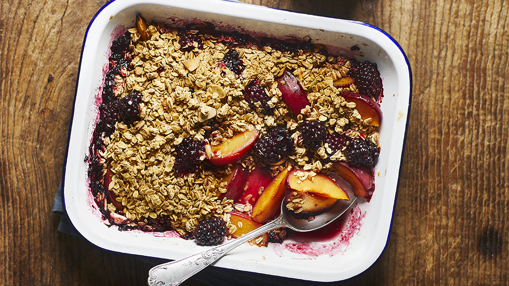 Food Magazine: Plum & blackberry crumble