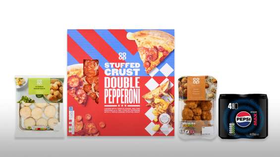 Pizza meal deal : pizza, 2 sides and drink. 