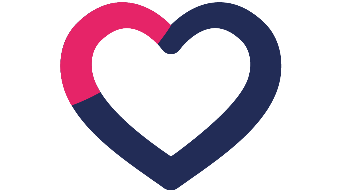 blue heart shaped logo