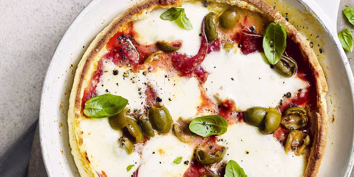 One Pan Pizza Pancake