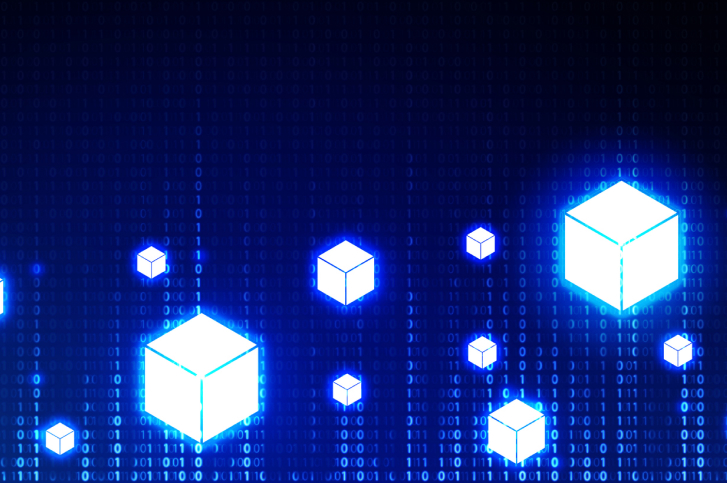 cubos holograficos sobre codigos binariossimbolizando a tokenizacao de ativos e como eles funcionam