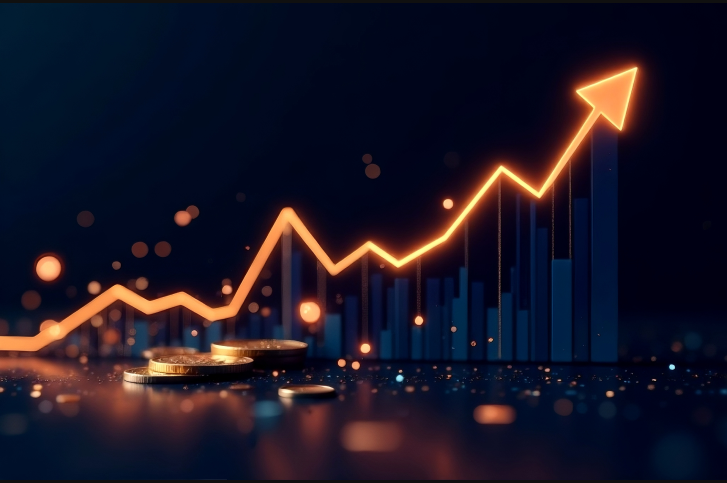 grafico ascendente positivo