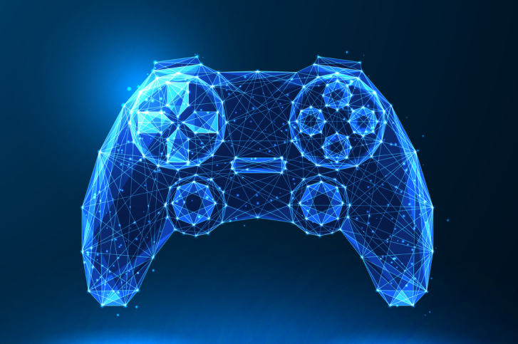 Controle de video game sobre o tema GameFi e como funciona a criptoeconomia dos jogos
