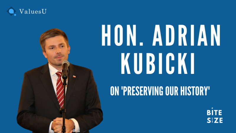 Hon. Consul General Adrian Kubicki, on 'Preserving our History'