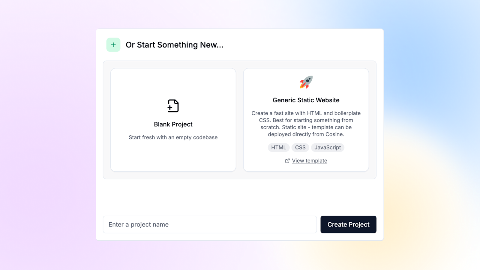 start something nesw