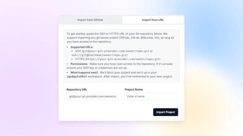 import url
