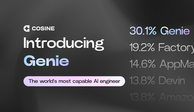Cosine Genie 1 - SOTA AI Engineer cover image