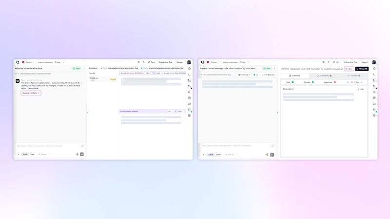 sync & resolve conflicts