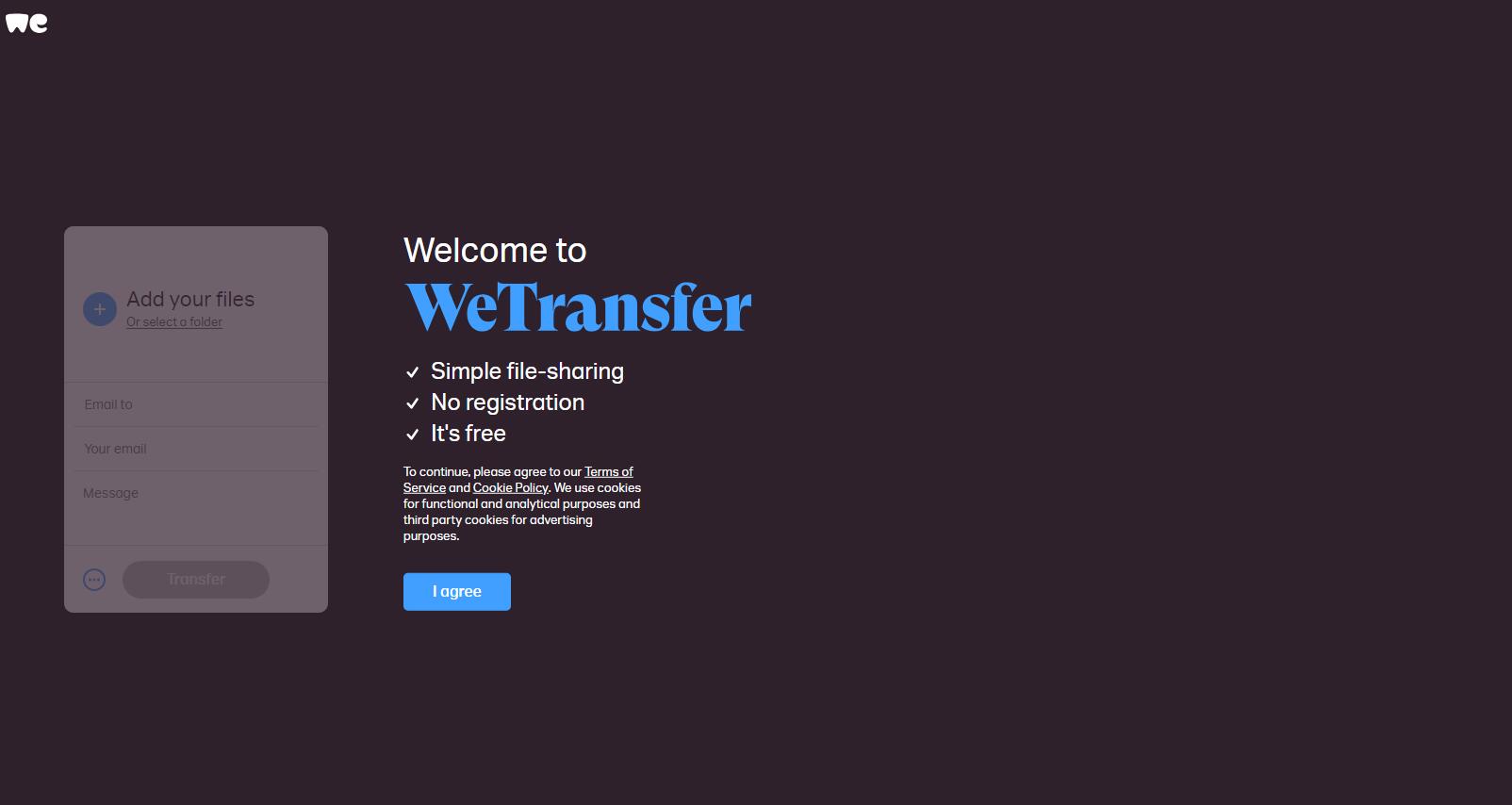 We Transfer Smash File Transfer with Link app for Android