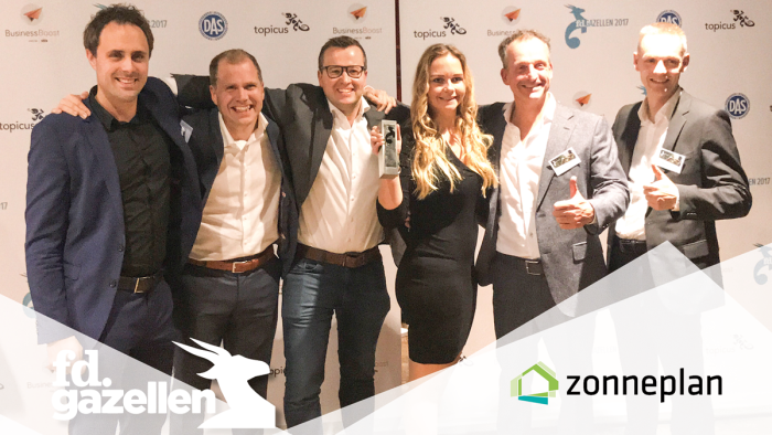 2017 Zonneplan wint FD Gazelle Award voor derde keer