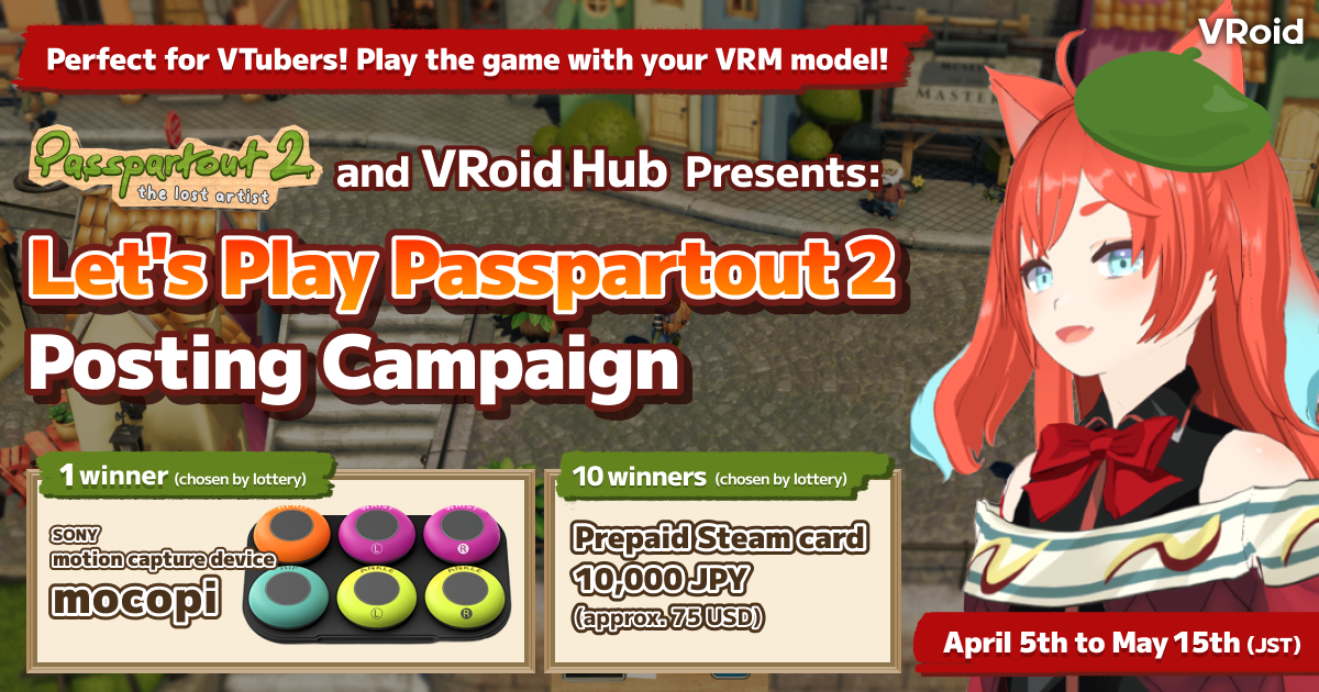 Post a livestream or gameplay video using a VRM model